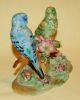 Vintage Japan Porcelain Ceramic Pottery Lovely Pair Parakeets Bird Figurine Figurines photo 5