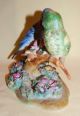 Vintage Japan Porcelain Ceramic Pottery Lovely Pair Parakeets Bird Figurine Figurines photo 7