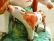 19thc Staffordshire Spill Figure Of Cow & Calf Figurines photo 3
