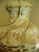Vintage Capodimonte Figural Table Lamp Gold/white Porcelain Brass Dolphin Base Lamps photo 2
