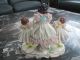 Antique Volkstedt Lace Dressed Three Sisters Porcelain Figurine Figurines photo 5