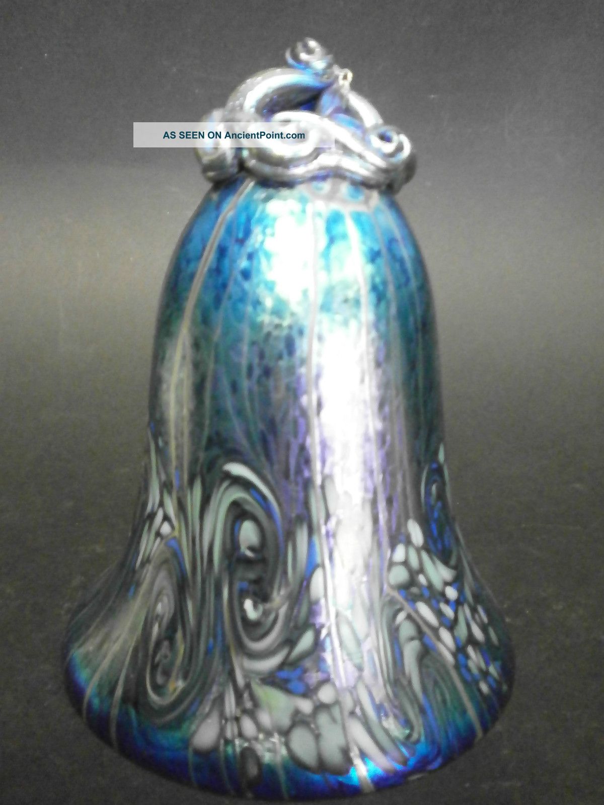 A Colin Heaney Studio Glass Bell. Other photo