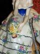 Antique German Porcelain Volkstedt Dresden Lady Musician Figurine Half Doll Rel Figurines photo 9