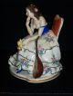 Antique German Porcelain Volkstedt Dresden Lady Musician Figurine Half Doll Rel Figurines photo 3