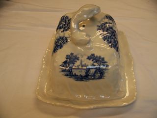 Antique Covered Cheese Dish - No Maker photo
