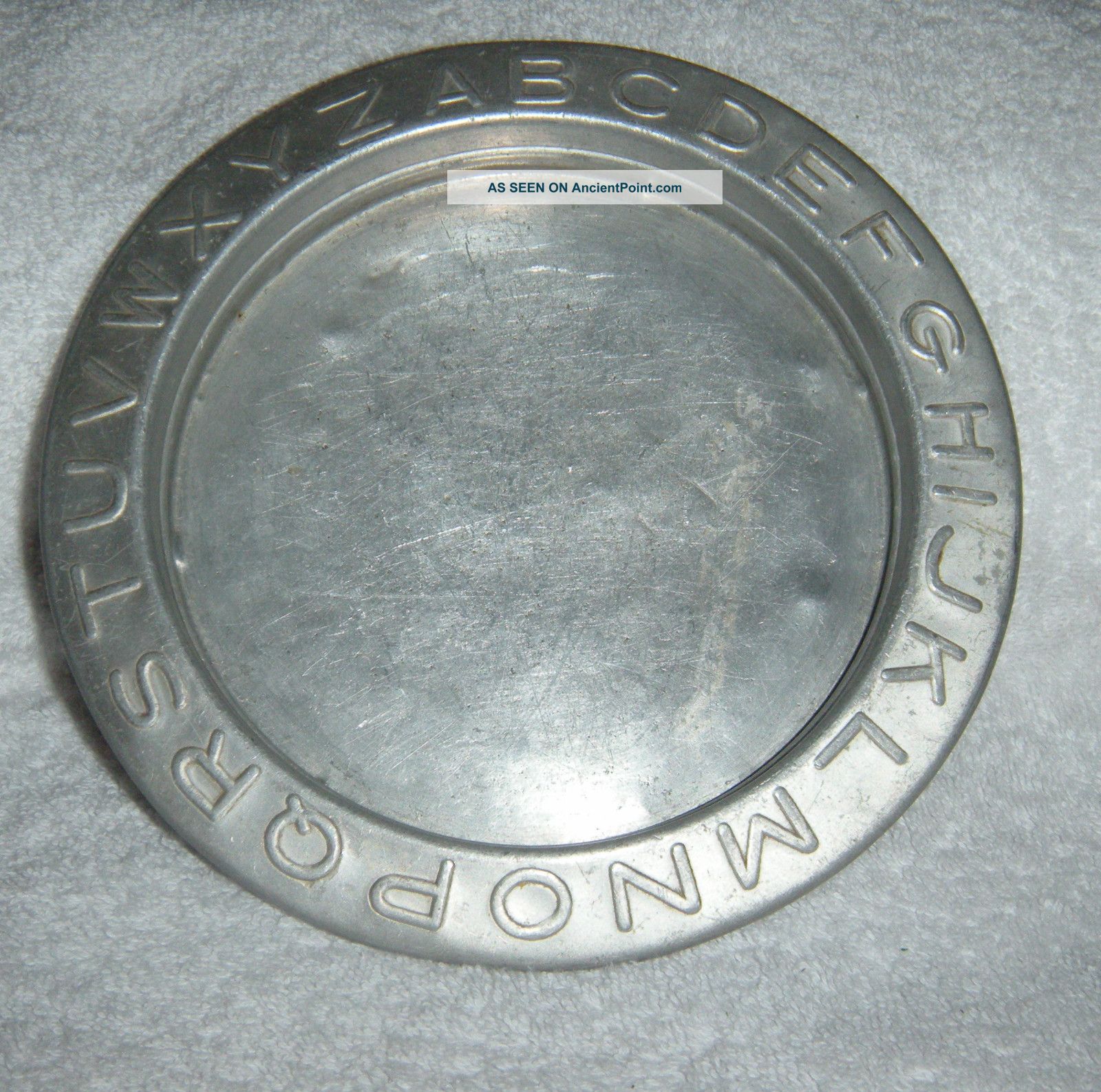 1920s Children ' S Abc Plate Metalware photo