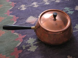 Rare Old Antique Vintage Switzerland Spring Copper Pot W/handle photo