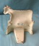 Vintage Antique Small Shabby Distressed Milk White Cast Iron Cow Doorstop Chic Metalware photo 1