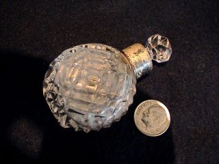 ~antique~victorian~england~perfume Bottle~scent~cut Crystal~no Reserve~$1~ photo