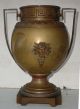 Antique Bradley & Hubbard Brass Oil Lamp Base W/ Heads & Greek Key Decorations Lamps photo 4