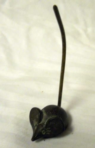 Vintage Walter Bosse? Mid - Century Modern Miniature Mouse Desk Top Receipt Holder photo