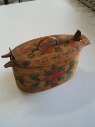 Antique Swedish Turn Of The Century Bent And Painted Wood 