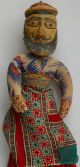 Antique Indian Puppet,  India Theatre Doll,  Carved Wood Carved Figures photo 10