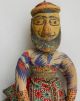 Antique Indian Puppet,  India Theatre Doll,  Carved Wood Carved Figures photo 1