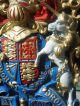 Vintage English Crown Royal Coat Of Arms Lion/unicorn Armorial Crest/shield Metalware photo 8