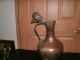 Antique Large Turkish Copper Water Jug Metalware photo 1