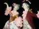 Antique German Porcelain Volkstedt Dresden Lace Lady Man Dancer Couple Figurine Figurines photo 4