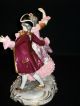 Antique German Porcelain Volkstedt Dresden Lace Lady Man Dancer Couple Figurine Figurines photo 5