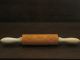 Vintage / Antique Springerle Carved Wooden Rolling Pin Very Good Condition Metalware photo 3