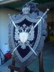 Vintage Russian Crown Royal Coat Of Arms Lion/unicorn Armorial Crest/shield Metalware photo 3
