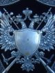 Vintage Russian Crown Royal Coat Of Arms Lion/unicorn Armorial Crest/shield Metalware photo 4