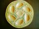 Set Of 3 Vintage Majolica Oyster Plates Made By Orfinox (france) Plates & Chargers photo 1