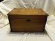 Antique/vintage Oak Wooden Box W/brass Accents For Documents England Boxes photo 9