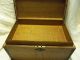 Antique/vintage Oak Wooden Box W/brass Accents For Documents England Boxes photo 3
