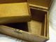 Antique/vintage Oak Wooden Box W/brass Accents For Documents England Boxes photo 5