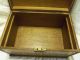 Antique/vintage Oak Wooden Box W/brass Accents For Documents England Boxes photo 6