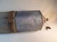 Antique Primitive Metal Kerosine Jug/ Can With Wooden Case And Handle. Metalware photo 6