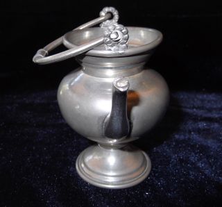 Vintage Italy Peltro Pewter Mini Urn photo
