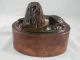 Large Victorian Era Copper Jelly Mold Figural Lion Nr Metalware photo 1