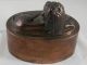 Large Victorian Era Copper Jelly Mold Figural Lion Nr Metalware photo 2