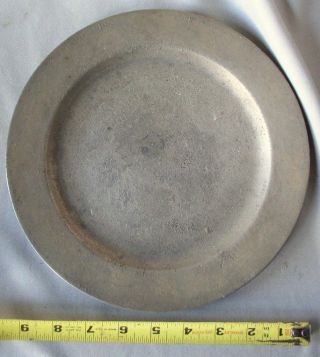 Early Antique Pewter Plate 18th / 19th Century Probably English Nr photo