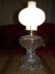 Antique Early 19th Century Boston Sandwich Glass Oil Fluid Lamp Electrified Eapg Lamps photo 1