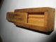 Antique Vintage Vermont Tap And Die Corp.  Lyndonville,  Vt Dovetailed Wooden Box Boxes photo 4