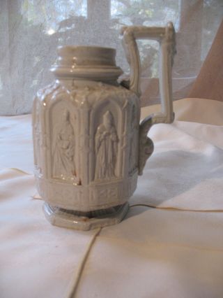 English Salt Glaze Mug In The Gothic Taste photo