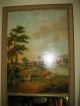 19th Century French Trumeau Oil Painting Mirrors photo 1