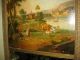 19th Century French Trumeau Oil Painting Mirrors photo 2