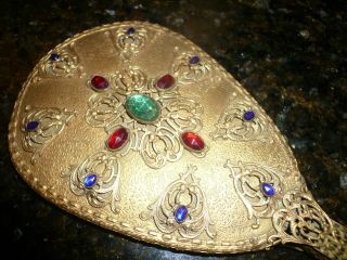 Antique Jeweled Hand Mirror photo