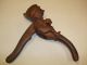 19c Wooden Black Forest Gnome Nutcracker Finely Carved From Switzerland Carved Figures photo 3