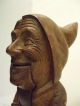 19c Wooden Black Forest Gnome Nutcracker Finely Carved From Switzerland Carved Figures photo 5