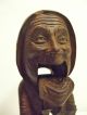 19c Wooden Black Forest Gnome Nutcracker Finely Carved From Switzerland Carved Figures photo 7