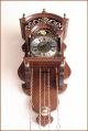 Vintage Dutch Wuba Warmink Mahogany Wood Sallander With Lunar Phase Wall Clock Clocks photo 6