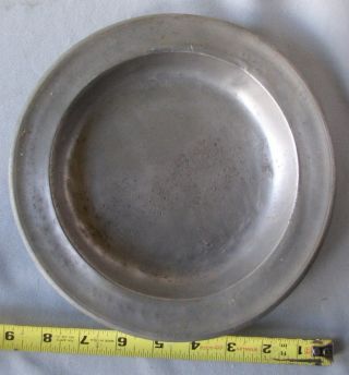 Early Antique Pewter Plate 18th / 19th Century English Or American Nr photo