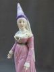 Antique Porcelain Medieval Queen Dresden Kister Half Doll Figure Figurine Figurines photo 1