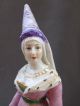 Antique Porcelain Medieval Queen Dresden Kister Half Doll Figure Figurine Figurines photo 4