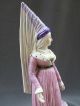 Antique Porcelain Medieval Queen Dresden Kister Half Doll Figure Figurine Figurines photo 5