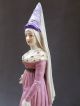 Antique Porcelain Medieval Queen Dresden Kister Half Doll Figure Figurine Figurines photo 6